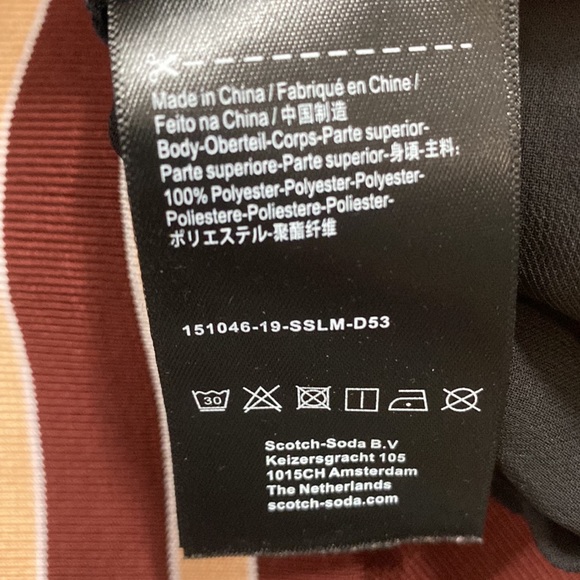 SCOTCH & SODA MADISON SCOTCH SHEER BLACK TOP - Picture 9 of 10